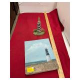 Lighthouse Door Stop and Canvas