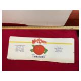 Taylor & Sledd Richmond Va Vintage Tomato Labels