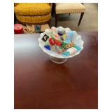 Art Glass Candy and Compote