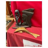 African Stone and Wood Carvings Lot