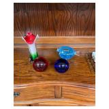 4 Piece Art Glass Lot
