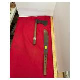 Antique Corn Knife and Hatchet