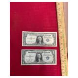 1935E and 1957A $1 Silver Certificates