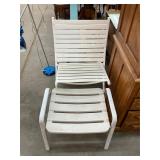 Vintage Patio Chair and Ottoman