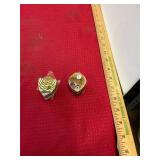2 Cloisonne Fish Trinket Boxes