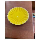 Antique East Asian Yellow Pottery Bowl