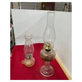 2 Vintage Oil Lamps