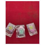 3 Vintage Bike Reflectors