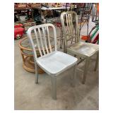 2 Retro Vintage Aluminum Chairs