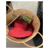 Red Hat Society in Handmade Basket