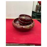 Wooden East Asian Vintage Bowls