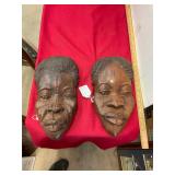 2 Piece Carved African Art Lot