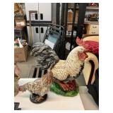 2 Ceramic Roosters