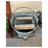 Antique Galvanized Mop Bucket