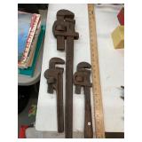 3 Large Wrenches