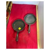 2 Wagner Cast Iron Pans