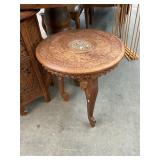 Inlaid Carved Elephant Table