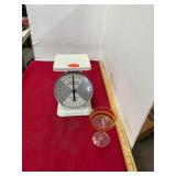 Vintage Scale and Glass