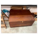 Brass Corner Wooden Trunk