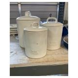 3 White Cannisters