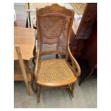 Antique Cane Bottom Rocker