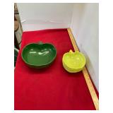 Vintage  Hazel Atlas Orchard Ware Apple Dishes