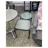 2 Glass Top End Tables