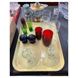 Candle Holders, Etched, Colored, Fiesta Lot