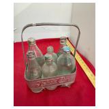 Antique Bottles in Pepsi Cola Carrier