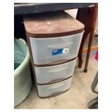 3 Drawer Plastic Storage Container
