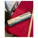 Vintage Monogram US Navy Destroyer