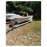 21ft Fiberglass Skiff on Venture Trailer