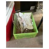 Linen Napkins. and Glassware Box Lot