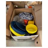 Plates Tupperware Box Lot