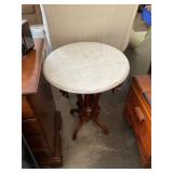 Antique Round Marble Top Table