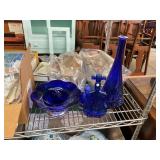 Cobalt Glass Lot