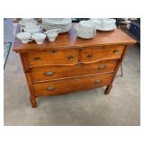 2 Over 2 Antique Oak Dresser