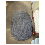 Oval Blue Rug