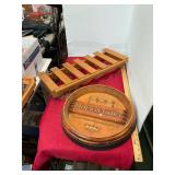 Wine Advertising Sign and Glass Holder