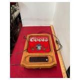Coors Beer Advertising Lighted Clock
