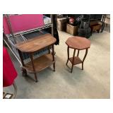 2 Vintage Wooden Side Tables