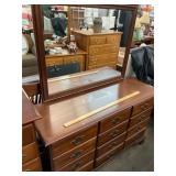 Cherry House Dresser with Mirror