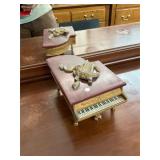 Bakelite Top Piano Music Jewelry Box