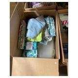 Shower Curtains and Cupcake Carrier Lot