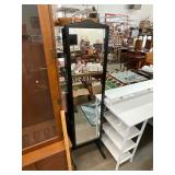 Locking Mirror Jewelry Box