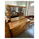 Oak Dresser with Mirror