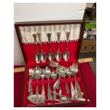 Rogers Bros Silver Plate Flatware Set