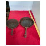 2 Cast Iron Pans