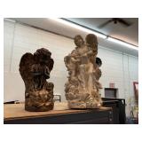 2 Cherub Yard Statues