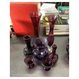 7 Piece Amethyst Glass Lot